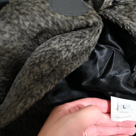 Dale Dressin Size Large Alpaca Wool Faux Fur Jacket | Size Large - Picture 12 of 14